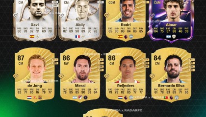 FC26金TikiTaka球员：罗德里、德容、梅西、B席、赖因德斯在列